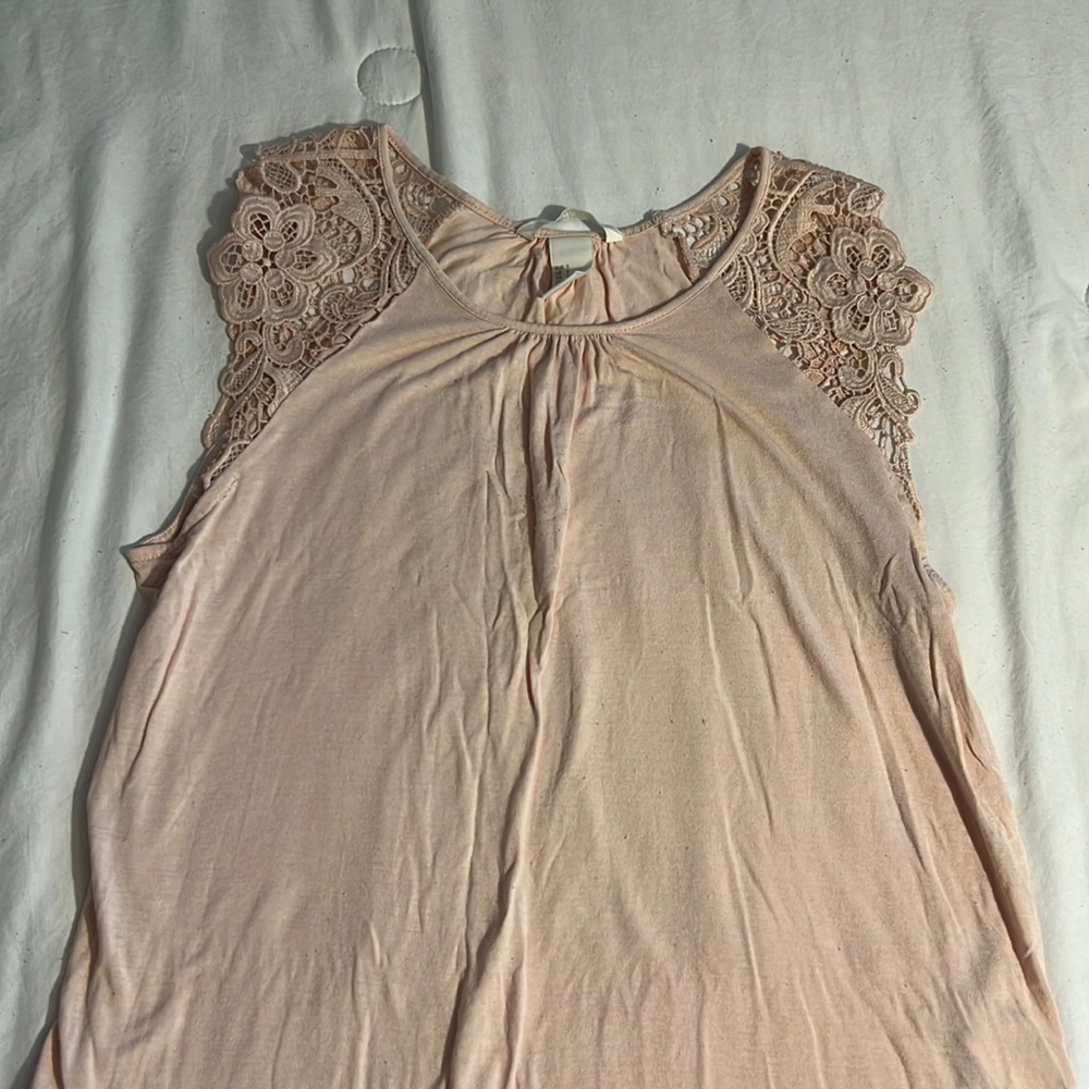 Baby pink shirt sleeve blouse!